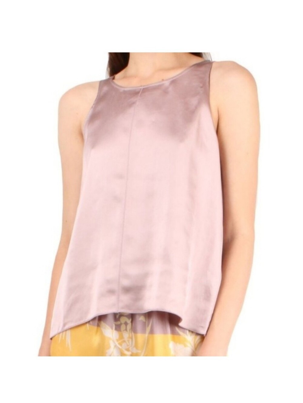 Forte Forte Shaded Satin V Neck Tank Top Blouse
